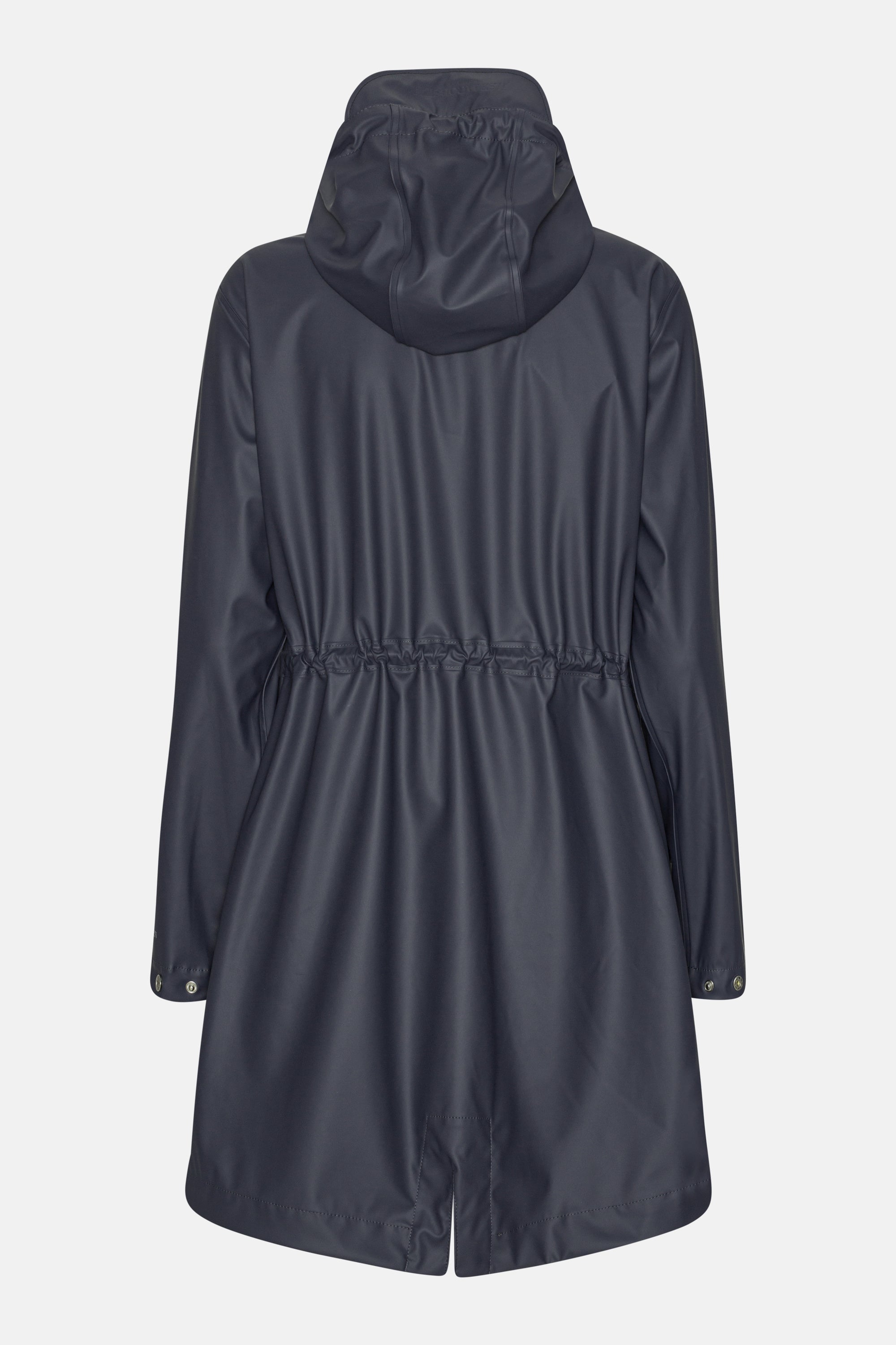 Long Parka Rain Jacket - Ombre Blue